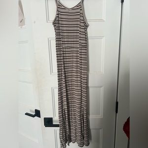 girls long striped dress